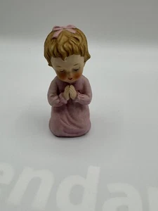 Figura de oración de niña BRINN Pittsburgh PA de colección hecha en EE. UU. 3 3/4" de alto - Imagen 1 de 5