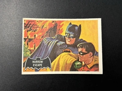 1966 Topps Narrow Escape Card #21, Black Bat, Batman Collectible Card - Image 1 of 4