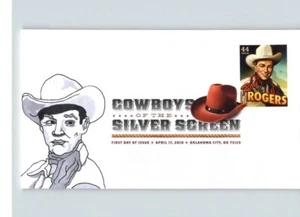 Hand Painted ROY ROGERS, Cowboys of the Silver Screen, Color cancel, # 1 of 1 - Picture 1 of 1