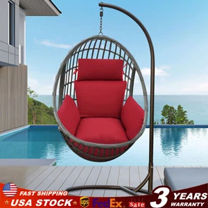 Hanging Swing Basket Seat Cushion Indoor / Outdoor Thickened Egg Chair Hammock - Picture 1 of 11