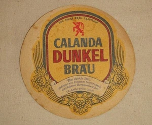 BEER COASTER BAR MAT CALANDA DUNKEL BRAU - Picture 1 of 6