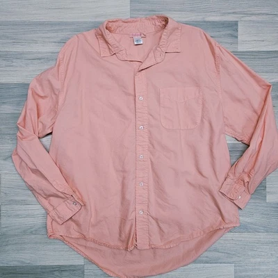 Fresh Produce Mens Peach Orange Button Up Shirt Size Large Longsleeve - Image 1 of 4