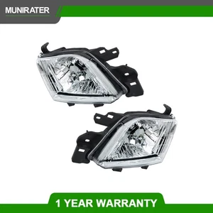 Driver+Passenger Side Headlights For Subaru Forester 2001-2002 Halogen Black - Picture 1 of 13