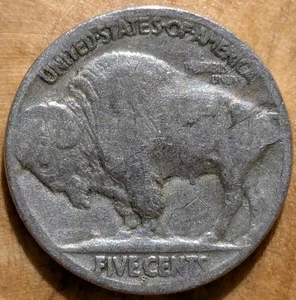 1923-S Buffalo Nickel 5c Extreme Lamination Reverse! - Picture 1 of 2