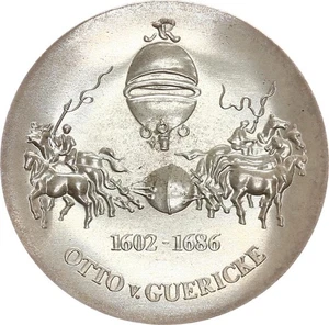 DDR Gedenkmünze 10 Mark ohne Jahr (1977) (A) Motivprobe, Otto von Guericke Silbe - Bild 1 von 3