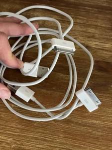 2x USB Ladekabel für Apple iPhone 4S 4 3GS 3G iPad 3 2 1 iPod - Bild 1 von 1