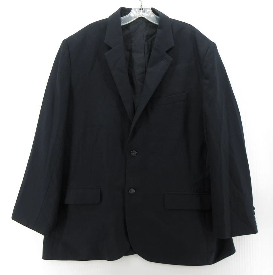 LL Bean Sport Coat Men 48 Blue Blazer Wool Field Safari Utility Travel Outdoor - Image 1 of 4