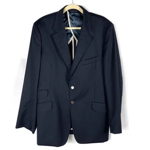 Paul Smith Blazer Navy Blue Wool Cashmere Sport Coat 2-Button Jacket Sz 44R Mens - Picture 1 of 9