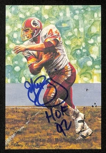 John Riggins Signed/Ins 1992 GLAC/Goal Line Art Postcard Redskins PSA/DNA 200372 - Picture 1 of 2