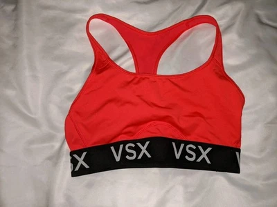 Sujetador deportivo Victoria's Secret talla mediana VSX logotipo banda poliéster elastano Foto 1 de 4