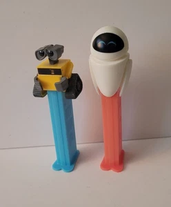 PEZ CANDY DISPENSERS Wall-E and Eve ROBOTS SET of TWO Disney Pixar 2008 - Picture 1 of 4