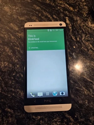 HTC One (M7) 32 GB (model 6500LVW) – Carrier Unknown / Unlocked? – No SIM... - Image 1 of 4