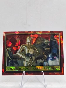 Topps Chrome Sapphire Star Wars ROTJ A Message For Jabba The Hutt #17 - Picture 1 of 2