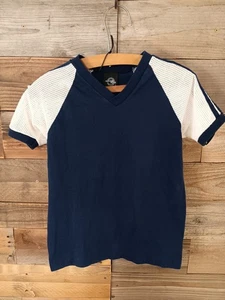 T-shirt maglia vintage Locker Tops By Wrights taglia Maglia misto cotone L Made In USA - Foto 1 di 10