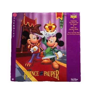 The Prince and the Pauper LaserDisc 1990s Disney Mini-Classics Animation LD - Image 1 of 2
