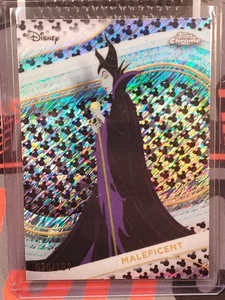 2025 Topps Chrome Disney Maleficent Mickey Mouse Black & White Shimmer /101 - Bild 1 von 7