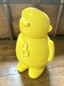 BASSETT'S JELLY BABIES ~ JELLY BABY MONEY BOX/STORAGE JAR ~ YELLOW CERAMIC ~29cm - Picture 1 of 5