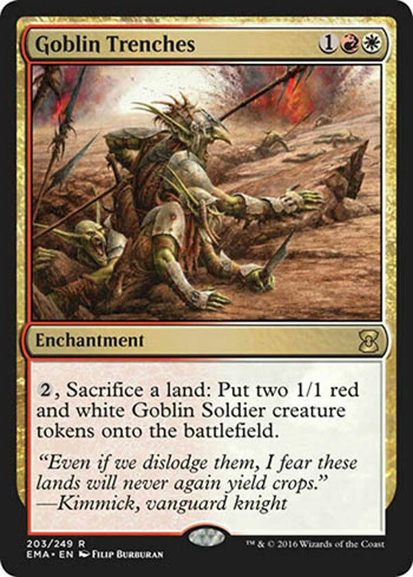 1x Goblin Trenches - NM - Eternal Masters -  mtg - SPARROW MAGIC - Image 1 of 1