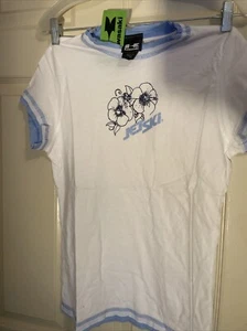 Authentic Kawasaki Accessories Jet Ski Ladies XL White T Shirt NWT 100%cotton K1 - Picture 1 of 13