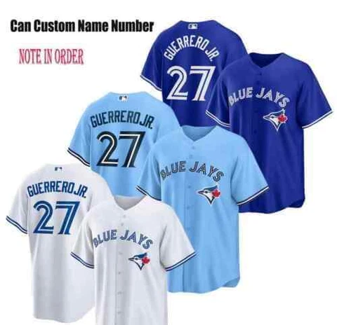 No.27 Vladimir Guerrero Jr. Baseball Jersey Printed Many Colors Fan Jays Cover