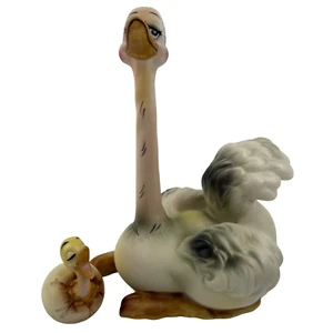 Josef Originals Figurines Ostrich MAMA and BABY Vintage 1960's Japan - Picture 1 of 10