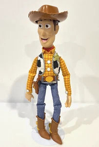DISNEY PIXAR TOY STORY 15" TALKING WOODY FIGURE PULL-STRING & HAT THINKWAY TOYS - Picture 1 of 14
