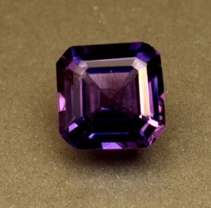 Purple Sapphire 3.70 Ct Certified Square Cut Loose Gemstone From Sri Lanka - Picture 1 of 5