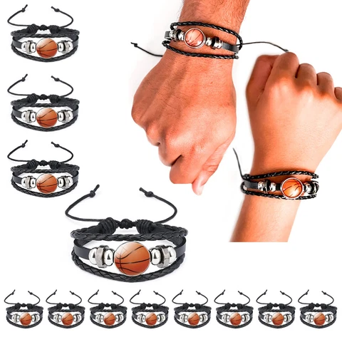 12-Pack Basketball Bracelets for Team- Friendship Bracelets. High Quality Cover