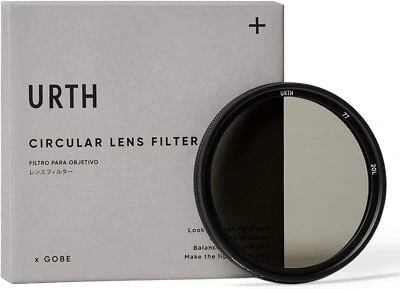 New Urth x Gobe 77mm ND2-32 (1-5 Stop) Variable ND Lens Filter (Plus+)  - Image 1 of 4