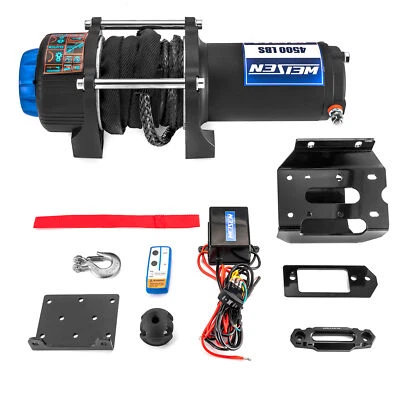 Kit de cabrestante eléctrico UTV 4500lb 12V para Honda Pioneer 1000/1000-5/1000-6 2016-2025 Foto 1 de 4