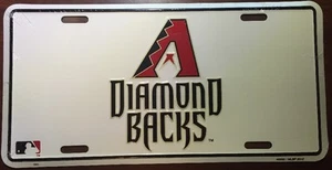 ARIZONA DIAMONDBACKS CAR TRUCK TAG LICENSE PLATE D'BACKS METAL SIGN MAN CAVE - Imagen 1 de 5
