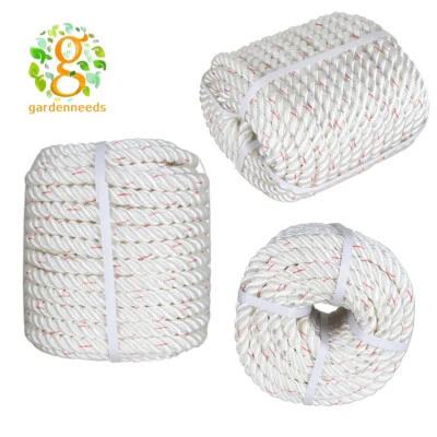 GARDENEEDS 5/8" x 150FT Three Strand Twisted Braid Polyester Rope 20% Stronger Tree Line