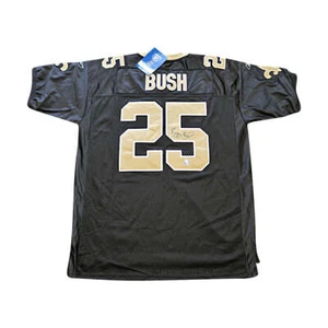 Reggie Bush New Orleans Saints Autographed Signed Black Reebok Jersey (Bush Holo - Picture 1 of 4