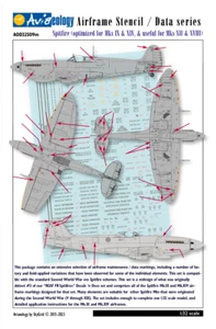 Spitfire airframe stencil/data – 1/32 scale Aviaeology Decals - Bild 1 von 4