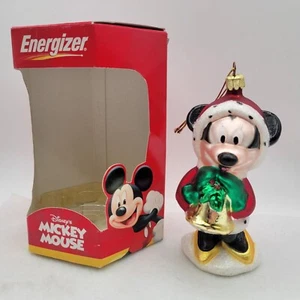 Vintage Disney Mickey Mouse Energizer MINNIE MOUSE Glass Blown Christmas Ornamen - Picture 1 of 10