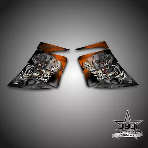 SKI-DOO REV MXZ SNOWMOBILE WRAP GRAPHIC SIDE PANEL DECAL 03-07 OUTLAW ORANGE - Bild 1 von 1