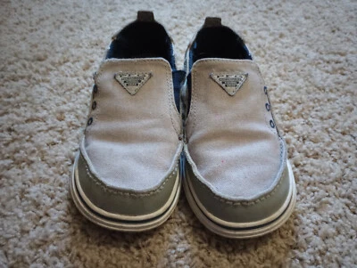 Boys Gray Columbia PFG Slip-On Loafers Size 12 - Image 1 of 4