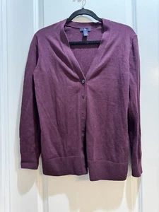 GAP Cardigan Burgundy Small Button Up Armpit To Armpit 18” Length 25” - Picture 1 of 5