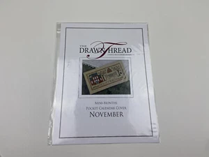 The Drawn Thread November Mini Months Pocket Calendar Cover Cross Stitch Pattern - Picture 1 of 3
