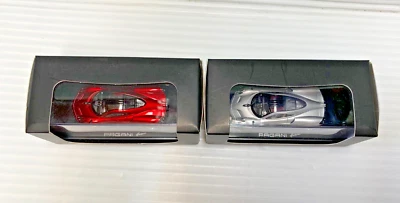 HOTWHEELS  HUAYRA PAGANI IN (RED) AND PAGANI IN (SILVER) TWO ITEMS. 1/64. - Image 1 of 4
