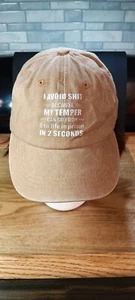 Novedad EVOID MIERDA/MY TEMPER Camionero, Sombrero Gimme, Gorra, Algodón, Sombrero de Alimentación-Sombrero - Imagen 1 de 6
