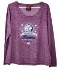 Indian Motorcycle Genuine Apparel - Women Large Lavender Tee Lace-back Glitter