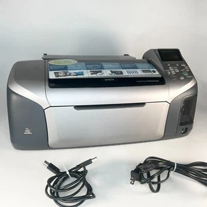 Epson Stylus Digital Photo R300 Inkjet Printer Grey Silver w Power Adapter + USB - Picture 1 of 17