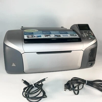 Epson Stylus Digital Photo R300 Inkjet Printer Grey Silver w Power Adapter + USB - Image 1 of 4