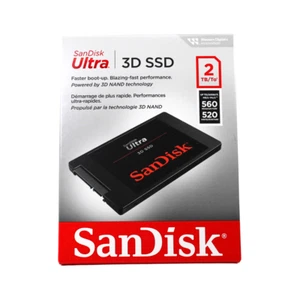 (2er Pack) SanDisk Ultra 3D NAND 2TB Interne SSD - SATA III 6 Gb/s, 560 MB/s - Bild 1 von 1