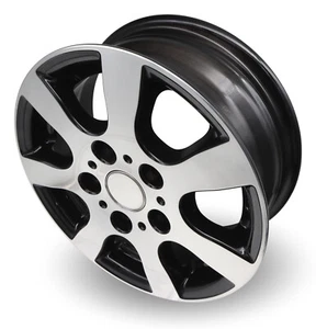 Anhänger Alufelge TR3 schwarz silber 5Jx13 112x5 ET30 670kg z.B. für 185/70R13 - Bild 1 von 11