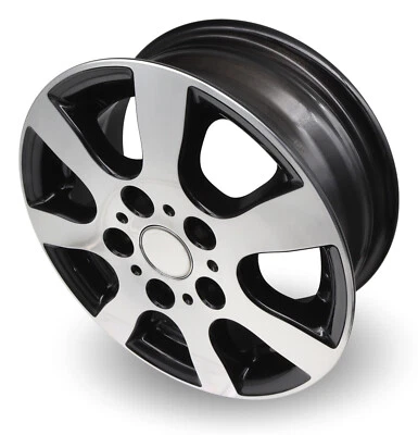 Anhänger Alufelge TR3 schwarz silber 5Jx13 112x5 ET30 670kg z.B. für 185/70R13 - Bild 1 von 4