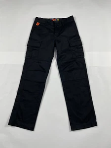 Boys Youth Empyre Relax Pants Size 25 Black Zip Fly Skate Cargo #285 - Picture 1 of 5
