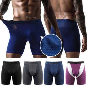 Ropa interior para hombres calzoncillos soporte bola bolsa abultado Enhaner calzoncillos boxer anti rozaduras - Imagen 1 de 18