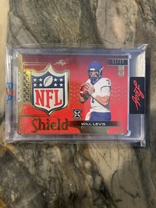 2023 Leaf Shield #S39 Will Levis 11/12 NFL Shield Logo Patch Rookie TITANS RARE - Picture 1 of 2